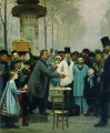 Un vendedor de periódicos en París 1873 Ilya Repin